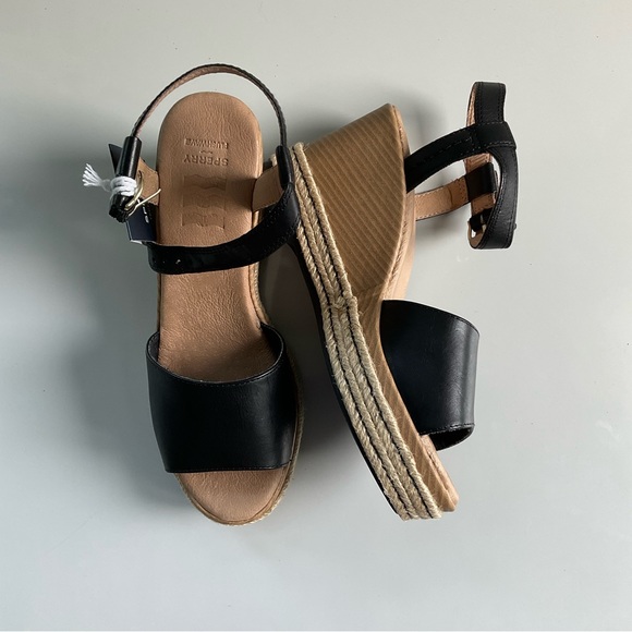 Sperry, black leather sandals - Picture 7 of 11
